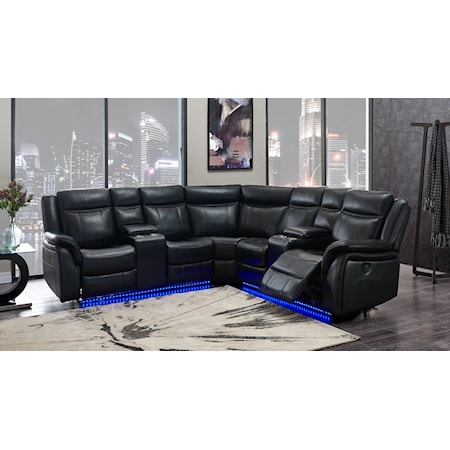 Power Reclining Sectional Sofa