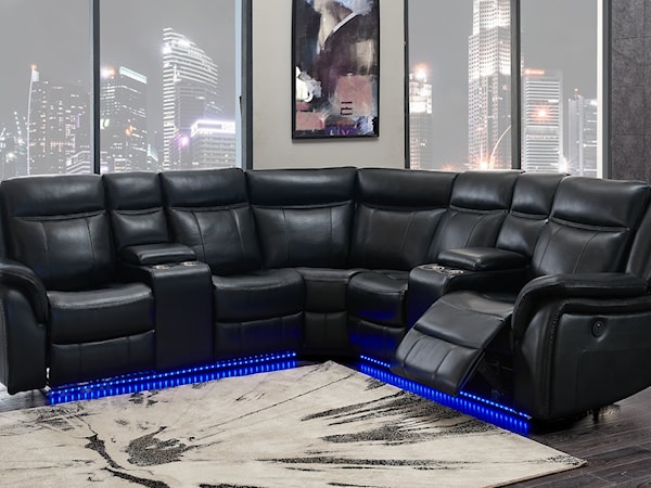 Power Reclining Sectional Sofa