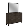 Global Furniture Willow Willow Grey Oak Mirror