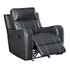 Global Furniture U131 Glider Recliner Dark Grey