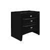 Global Furniture Linda 2-Drawer Nightstand