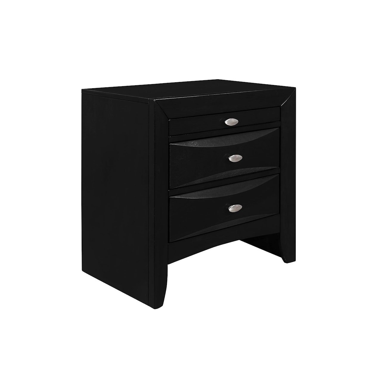 Global Furniture Linda 2-Drawer Nightstand