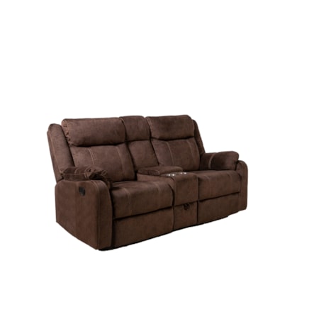 Console Reclining Loveseat W/Drawer