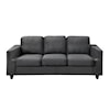 Global Furniture U9055 Bear Gunmetal Sofa W/Cupholders