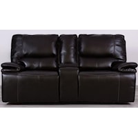 Blanche Power Console Loveseat Black