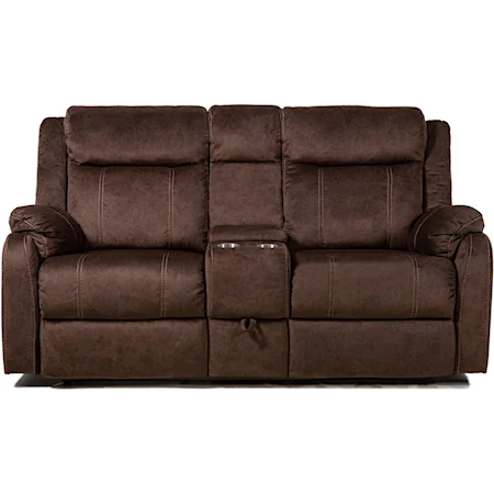 Console Reclining Loveseat W/Drawer