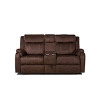 Console Reclining Loveseat W/Drawer