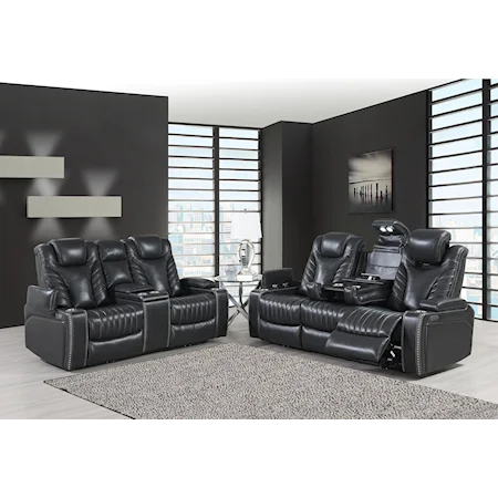 Power Reclining Sofa and Loveseat