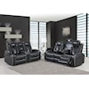 Global Furniture U1677 Grey Power Reclining Sofa and Loveseat
