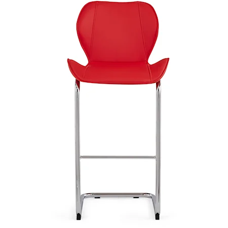 Red Barstool Set of 3