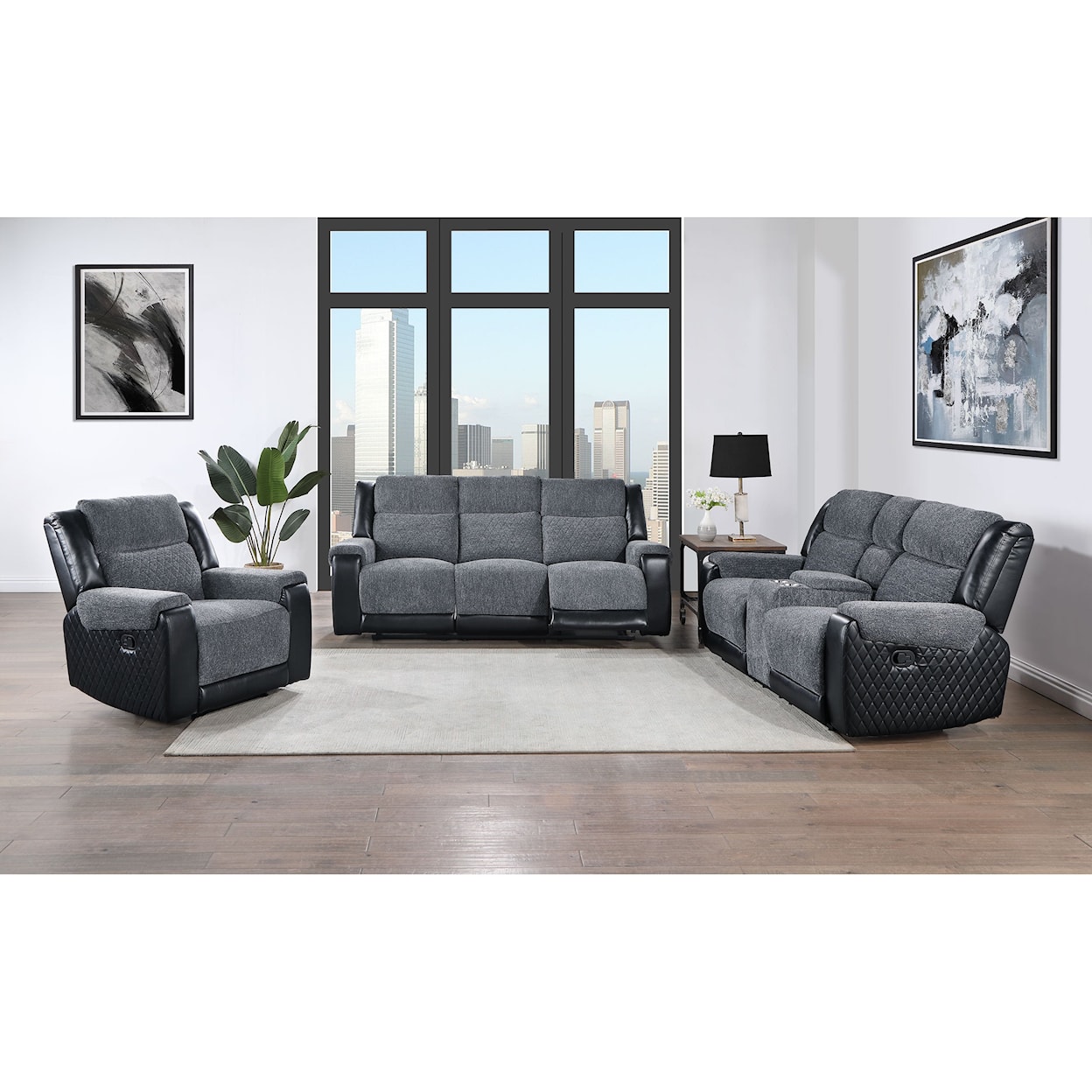 Global Furniture U5914 Reclining Sofa