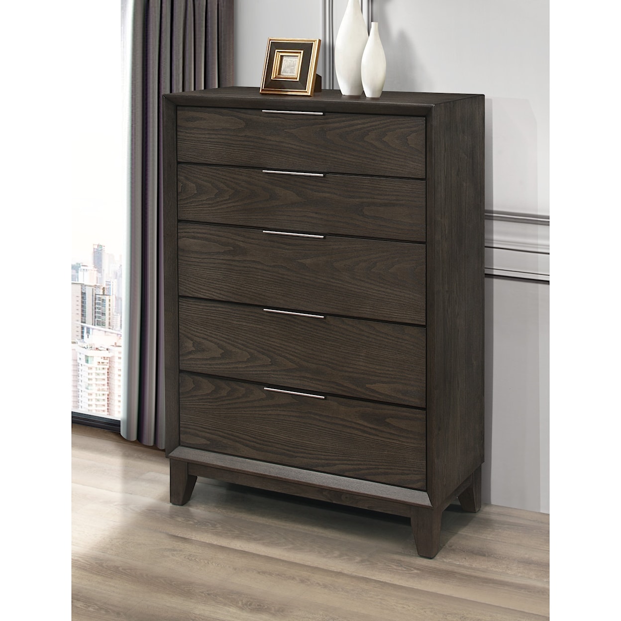 Global Furniture Willow Willow Grey Oak Chest