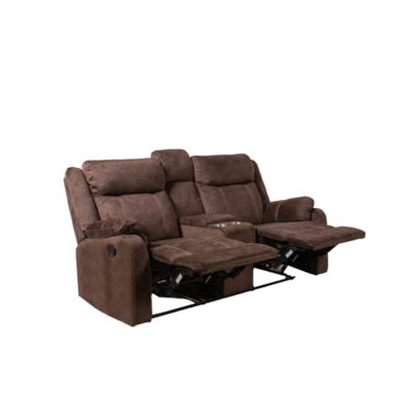 Console Reclining Loveseat W/Drawer