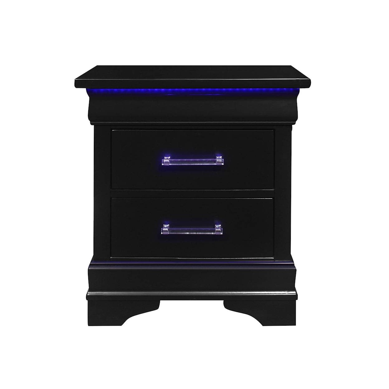 Global Furniture Charlie Black Nightstand