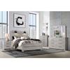 Global Furniture LINWOOD Full Bed with Lamps