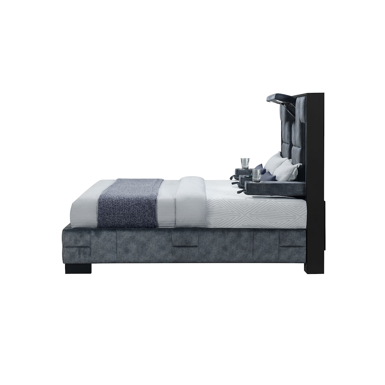 Global Furniture Oscar Domino Granite Queen Bed