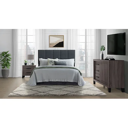 Transitional Queen Bedroom Set in a Box
