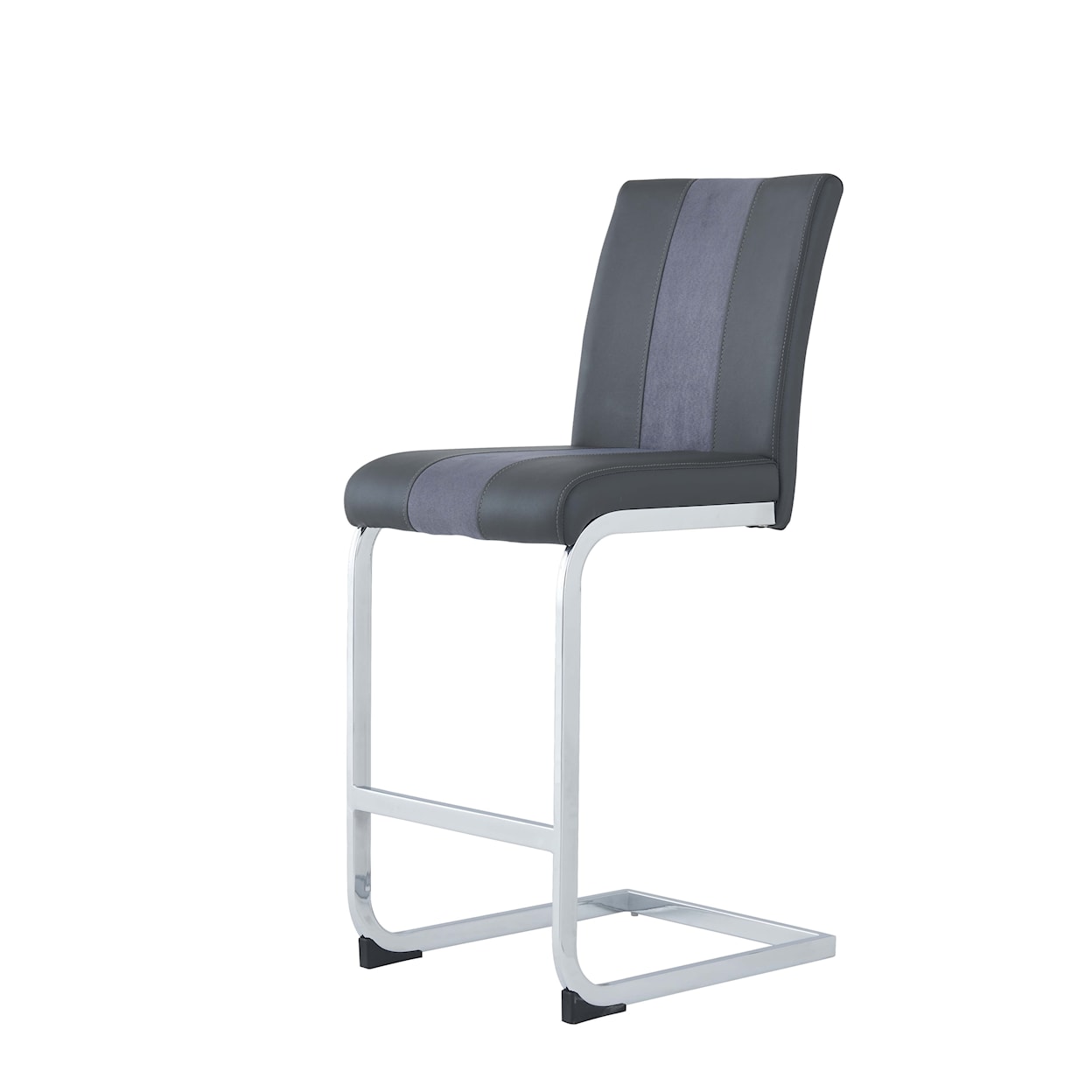 Global Furniture 915 Barstool Grey with Grey Stripe Set of 2