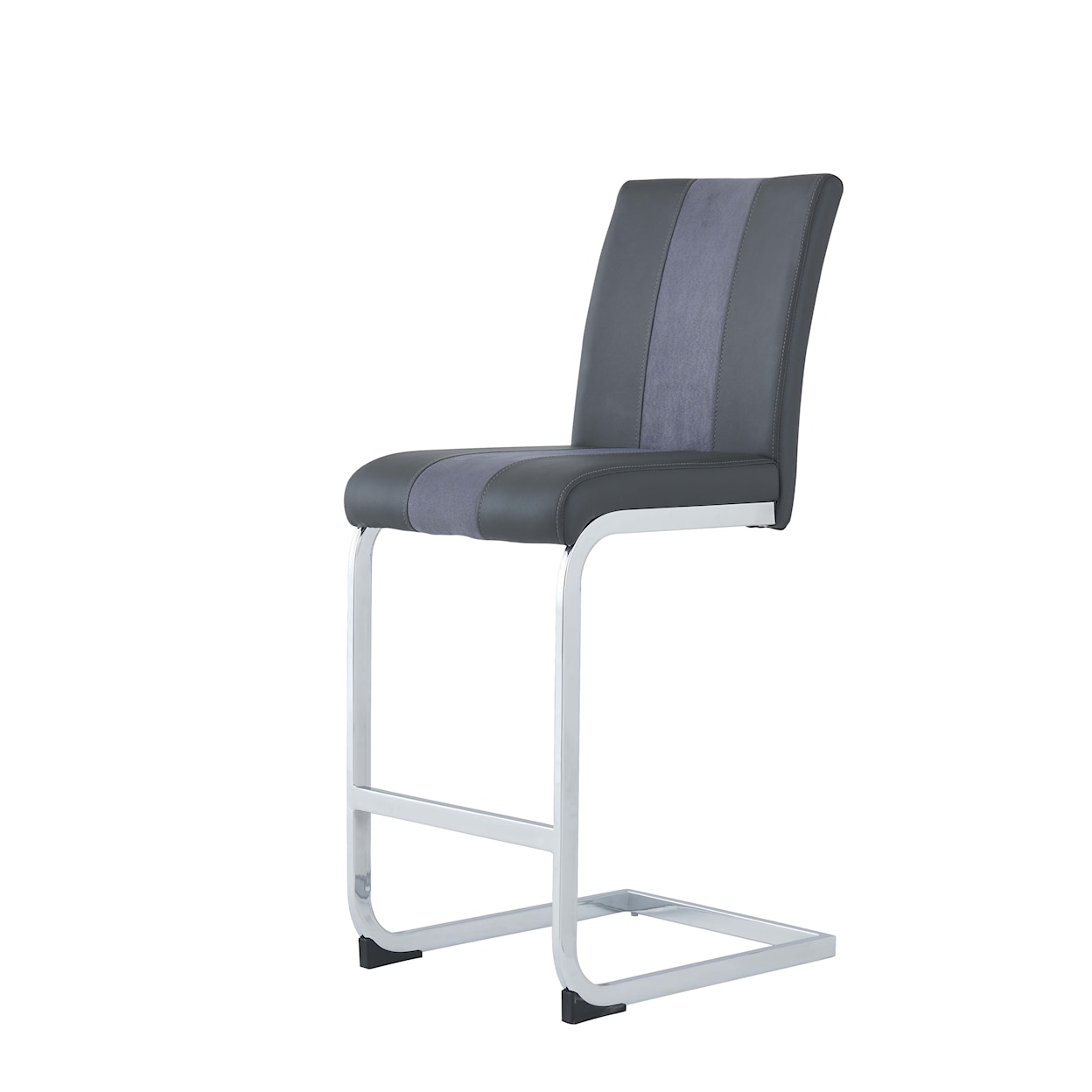 Global Furniture 915 Barstool Grey with Grey Stripe Set of 3