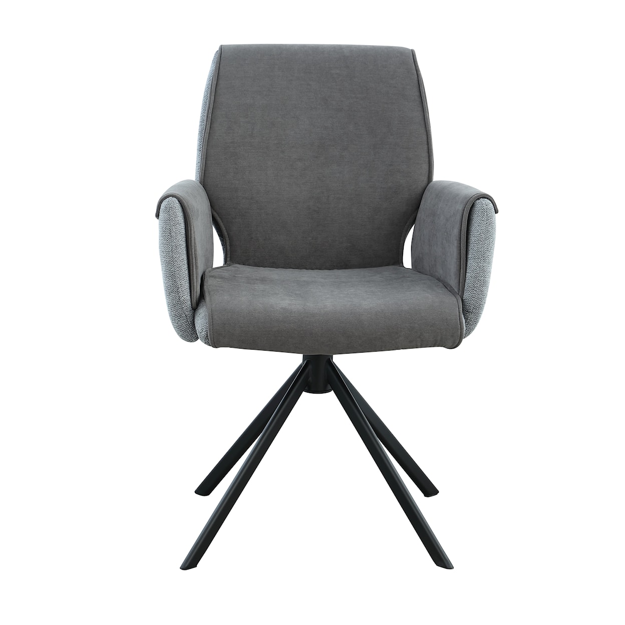 Global Furniture 81216 Grey Swivel Dining chair Set of 2