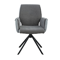 Grey Swivel Dining chair Set of 2
