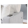 Global Furniture U0204 Light Grey/White PULL OUT SOFA BD