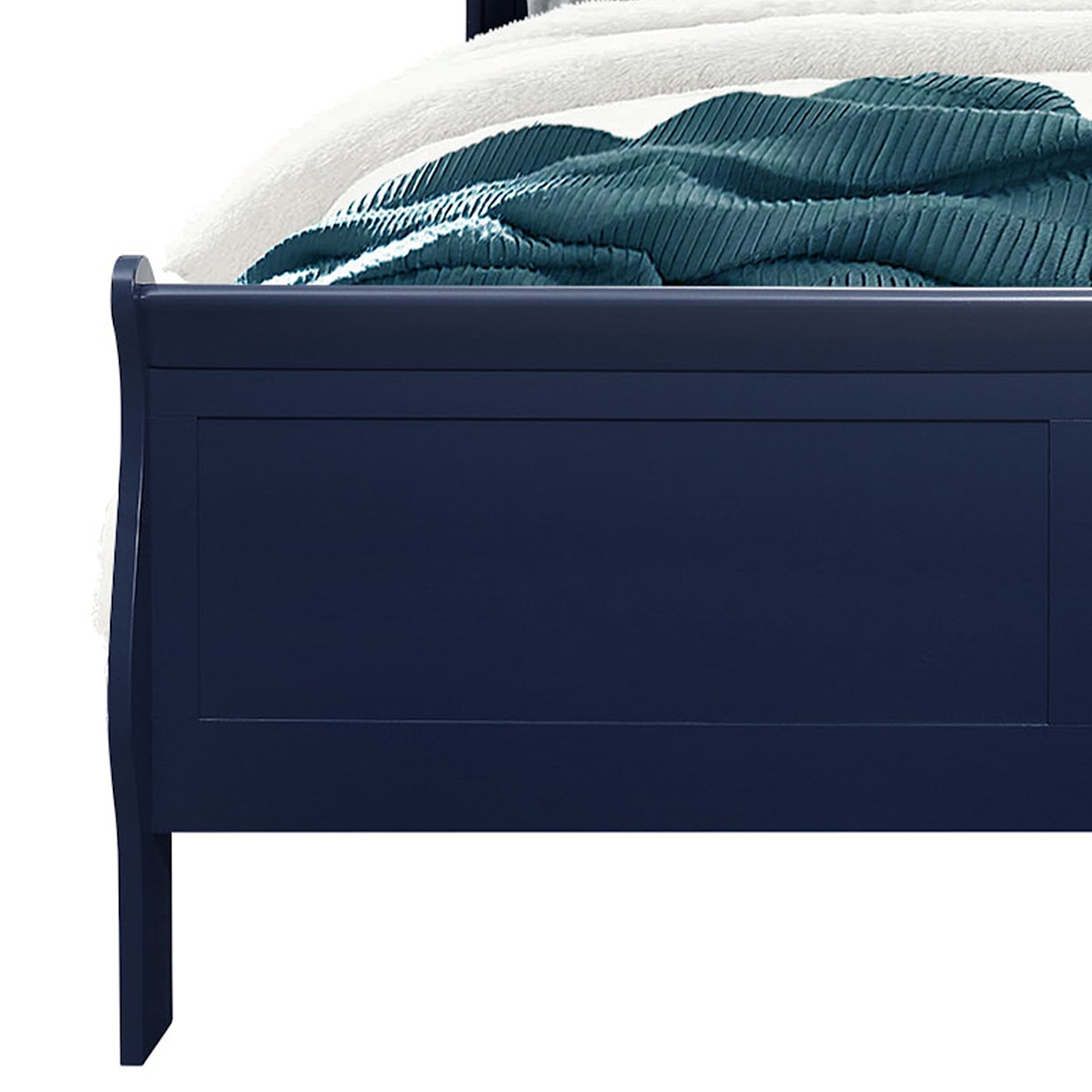 Global Furniture Charlie Blue Queen Bed