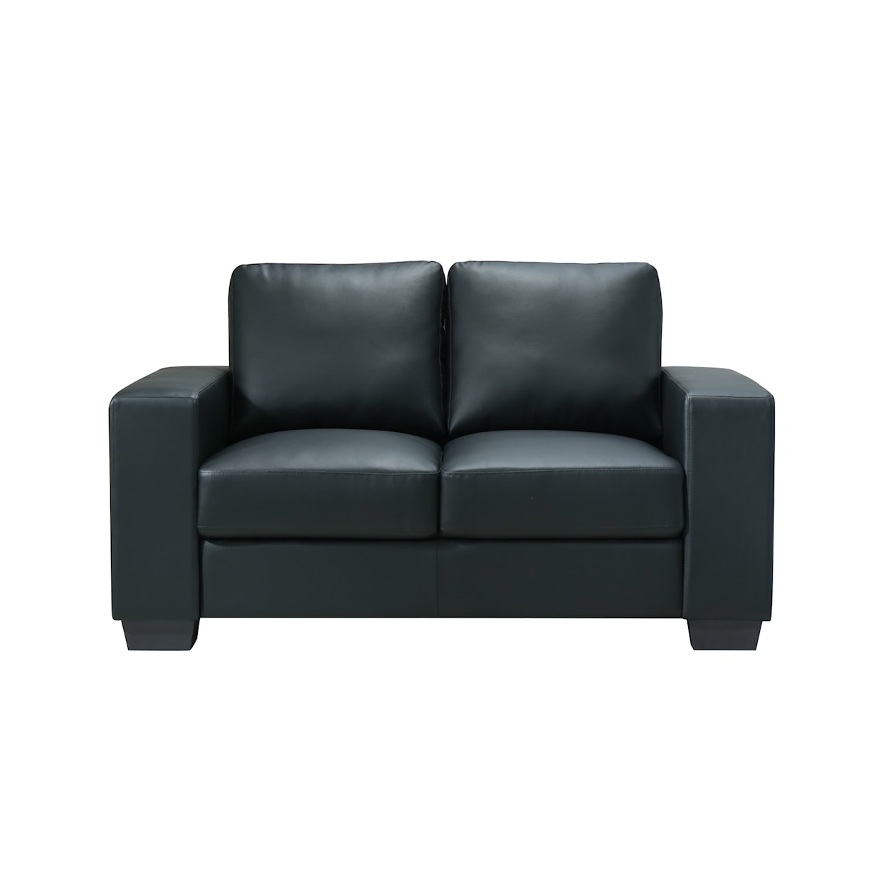 Global Furniture U801 Loveseat Black Pvc