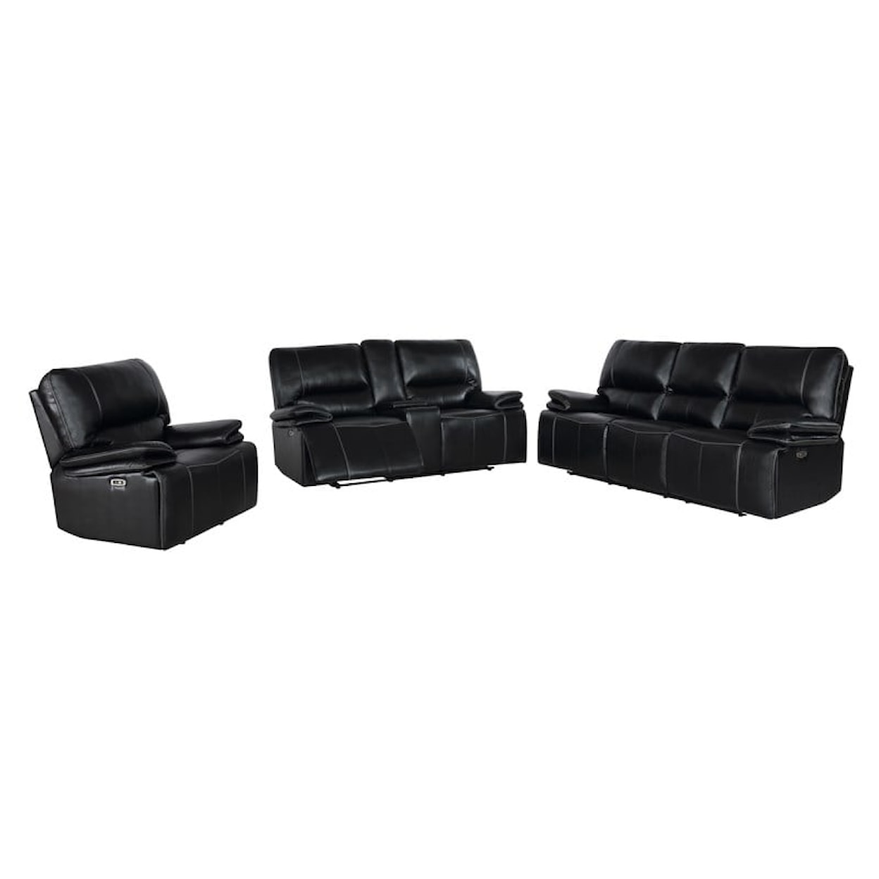 Global Furniture U8078N Blanche Power Recliner Black