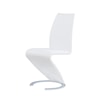 Global Furniture 9002 White Horseshoe Dining Chair Set of 2