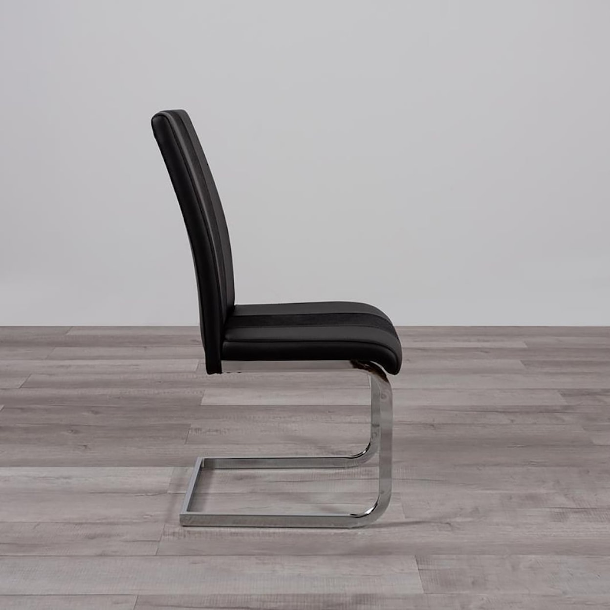 Global Furniture 915 Dining Chair Black with Black Stripe