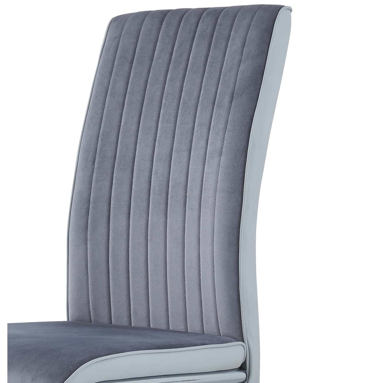 Global Furniture 4957 Grey/Light Grey Dining Chair Set of 4