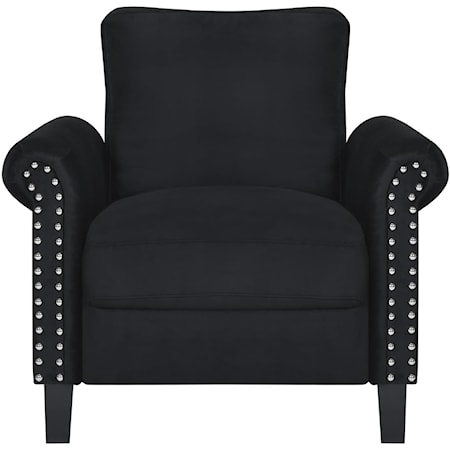 Black Velvet Chair