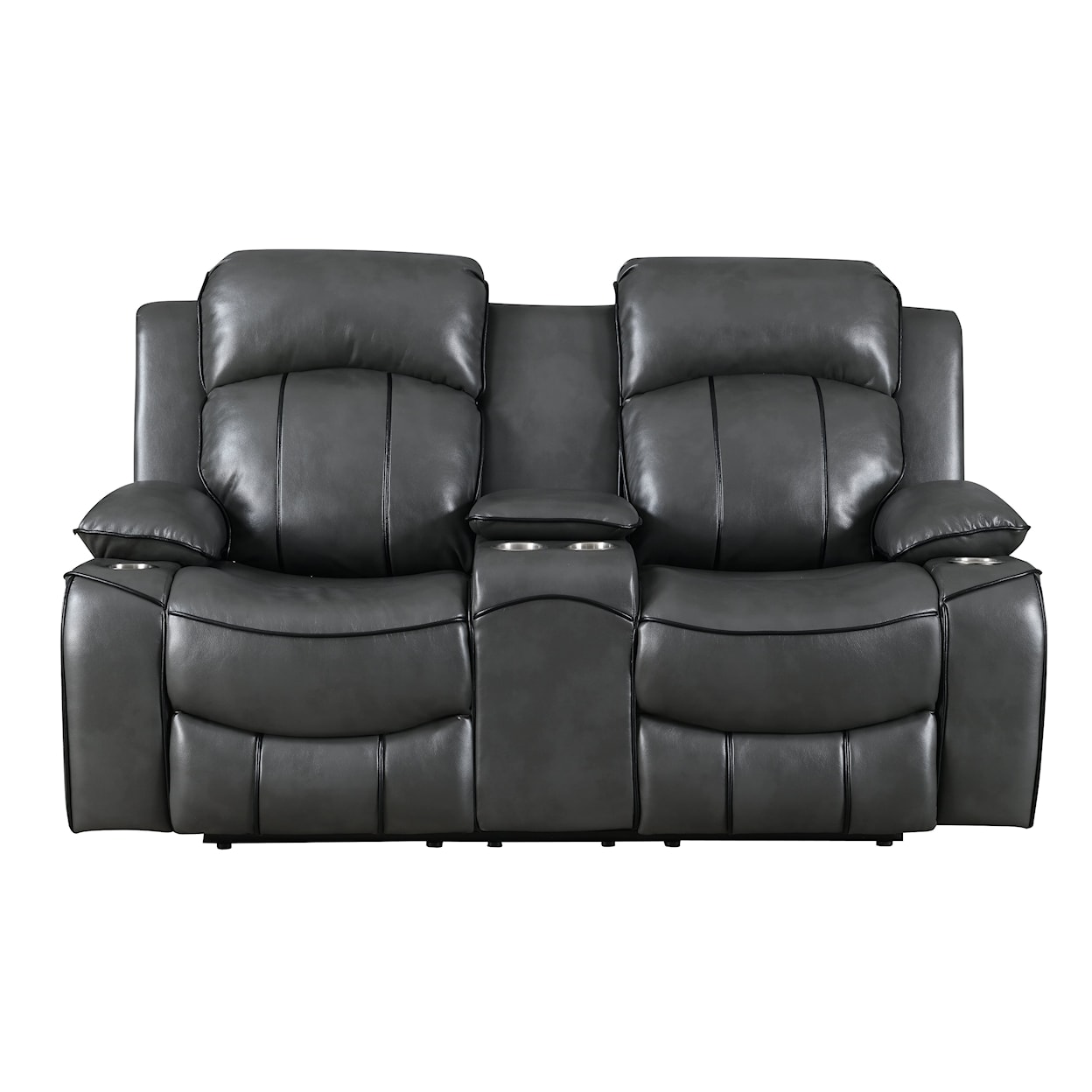 Global Furniture U3120 Grey Power Reclining Loveseat