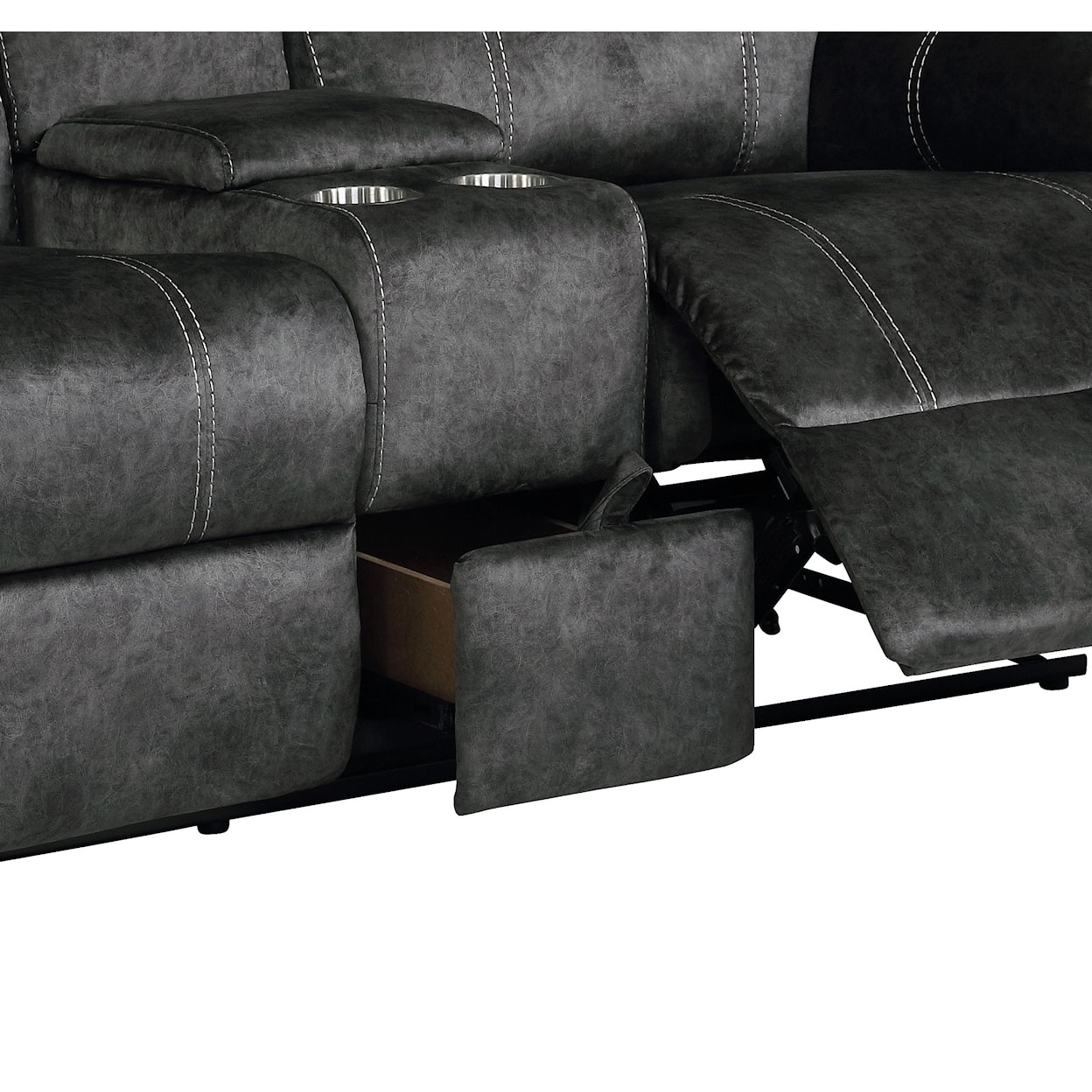 Global Furniture U7303C Console Reclining Loveseat W/Drawer