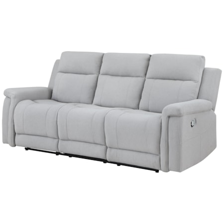 KEY WEST GREY DOUBLE RECLINING SOFA |