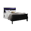 Global Furniture Charlie Black Queen Bed