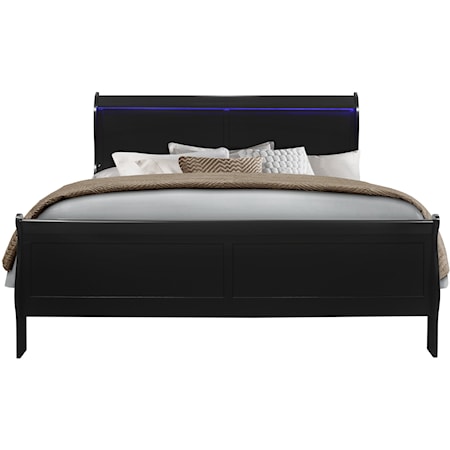 King Bed with LED lighting