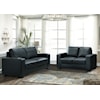 Global Furniture U801 Sofa Black Pvc