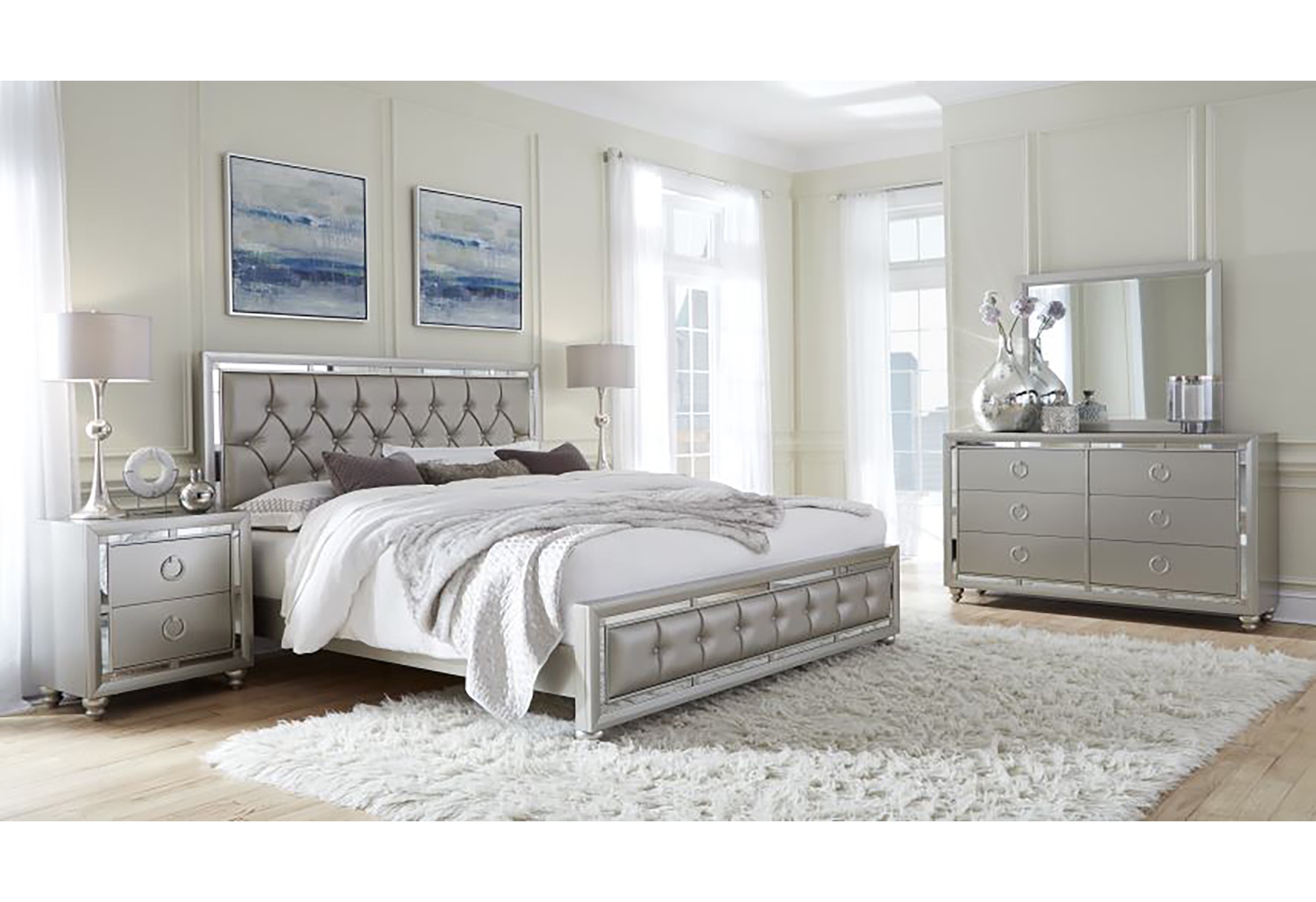 Global Furniture Riley Full Panel Bed