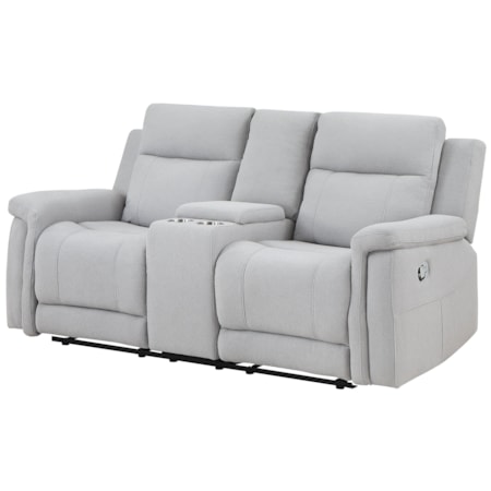 KEY WEST GREY DOUBLE RECLINING | CONSOLE LOV
