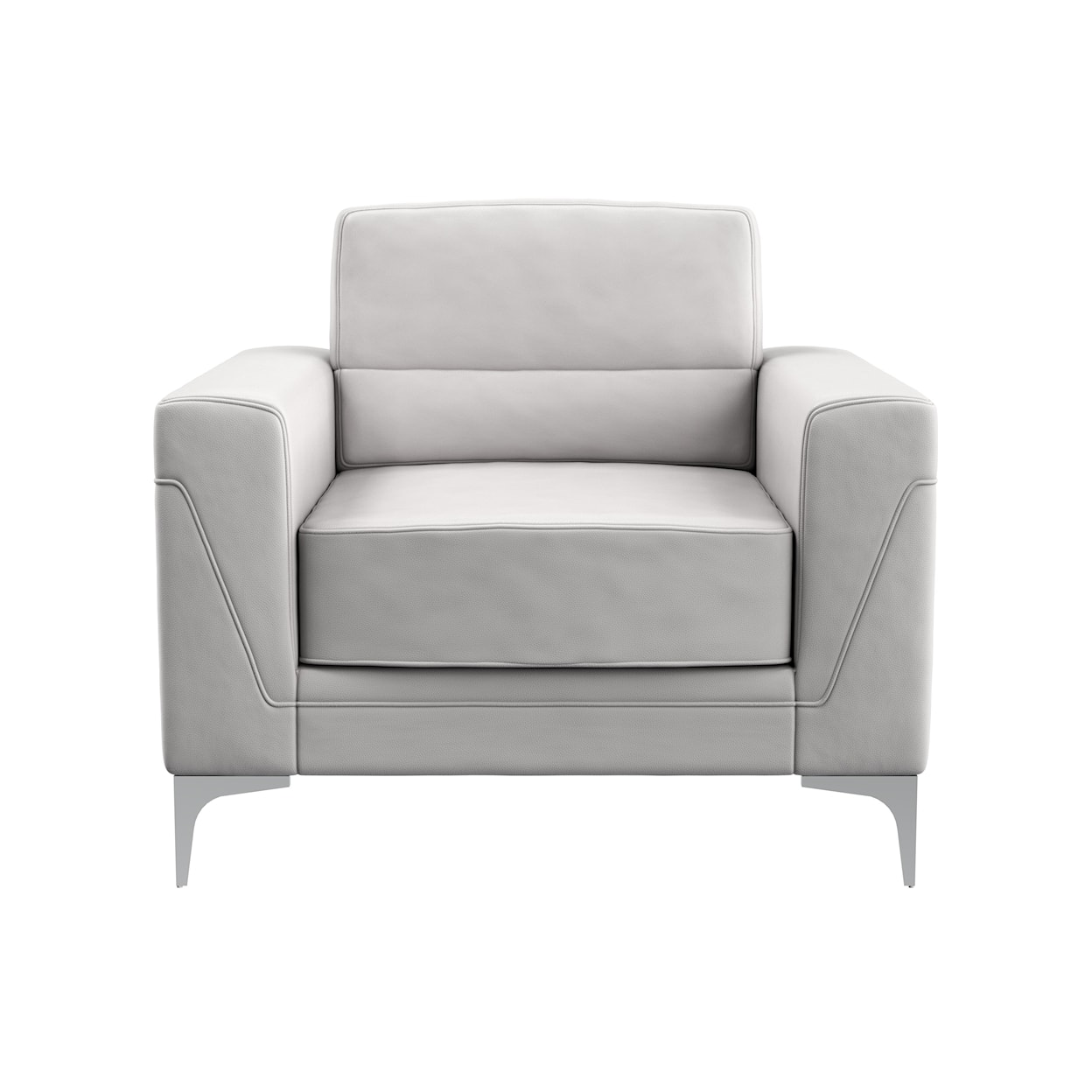 Global Furniture U6109 Light Grey Chair PVC