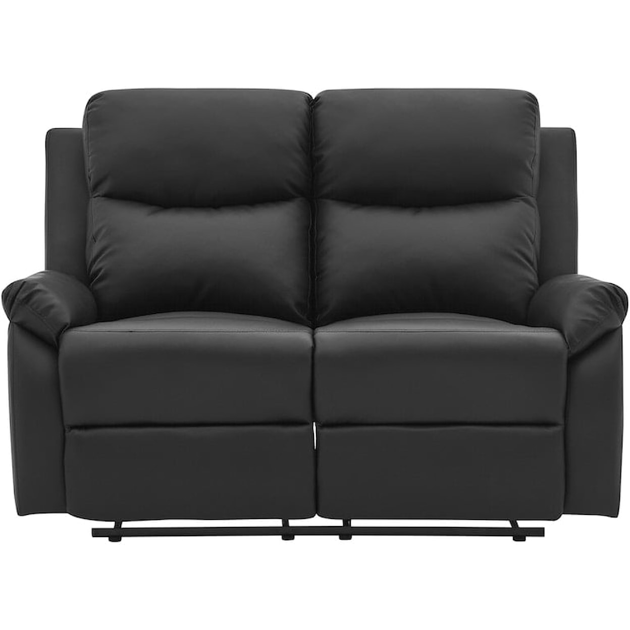 Global Furniture U9042 Black Console Reclining Loveseat