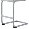 Global Furniture 915 Barstool White with White Stripe Set of 3