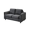 Global Furniture U9055 Bear Gunmetal Loveseat W/Cupholders