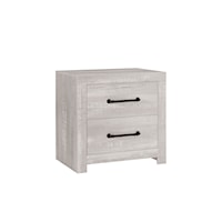 Transitional 2-Drawer Nightstand