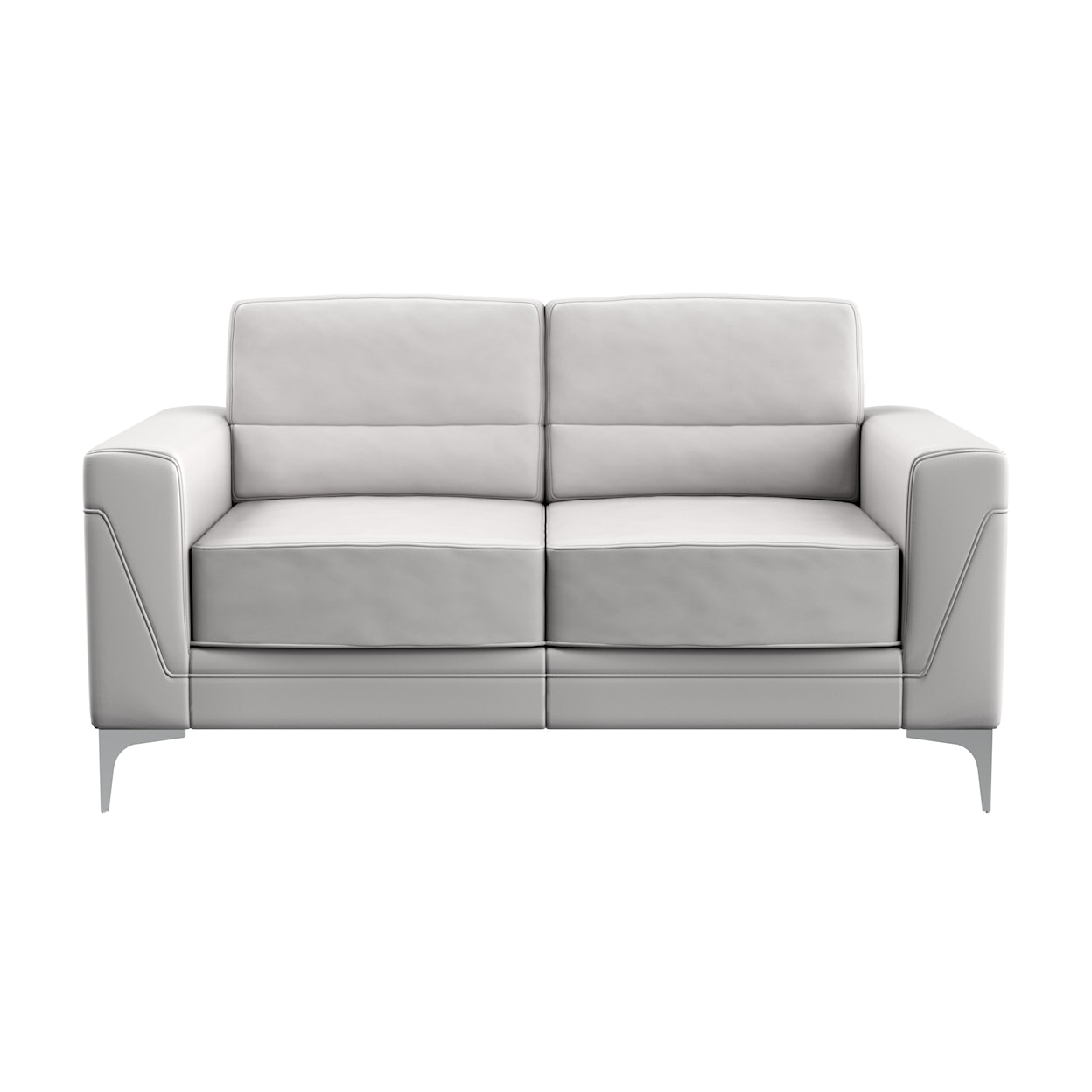 Global Furniture U6109 Light Grey Loveseat PVC