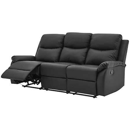 Reclining Black Sofa