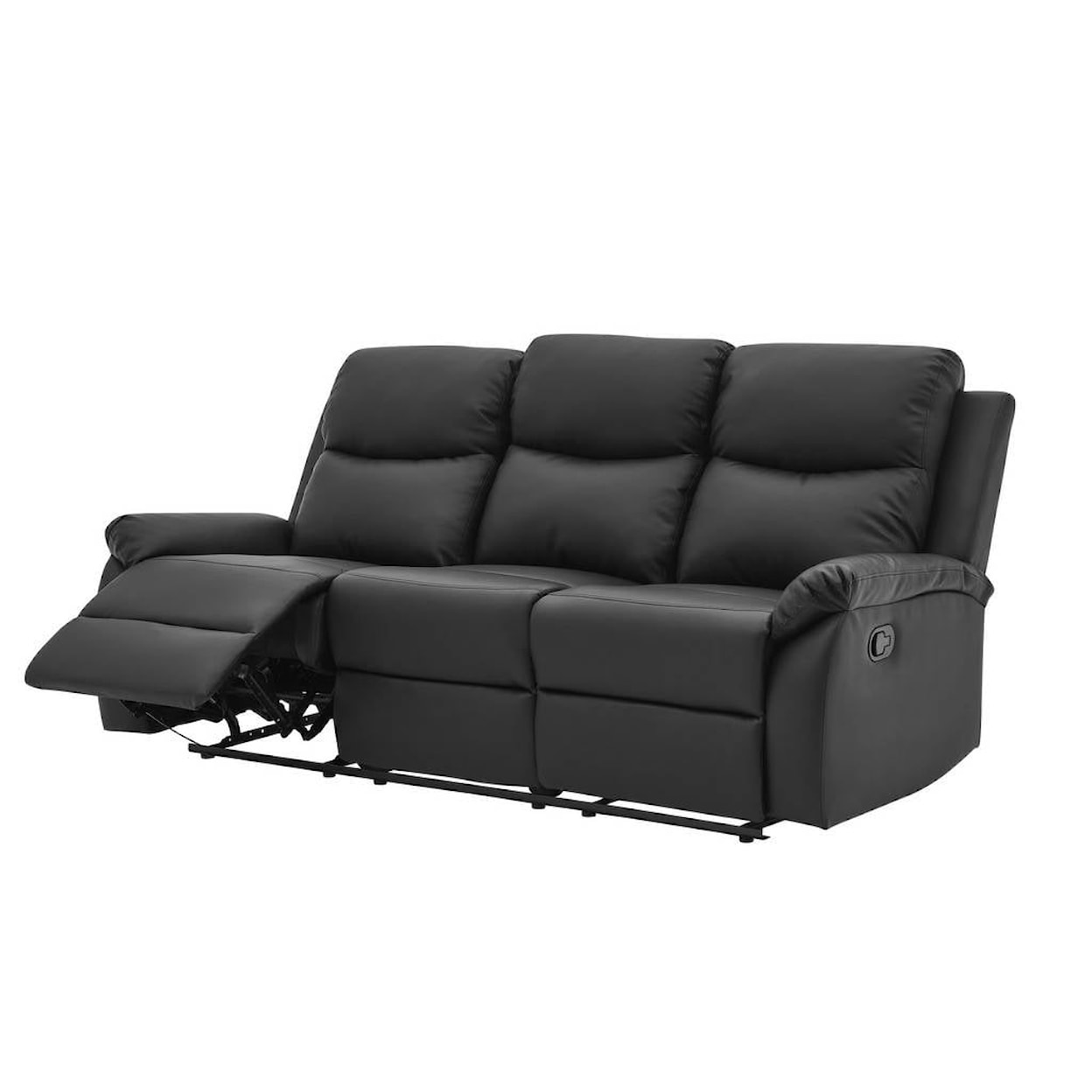 Global Furniture U9042 Reclining Black Sofa