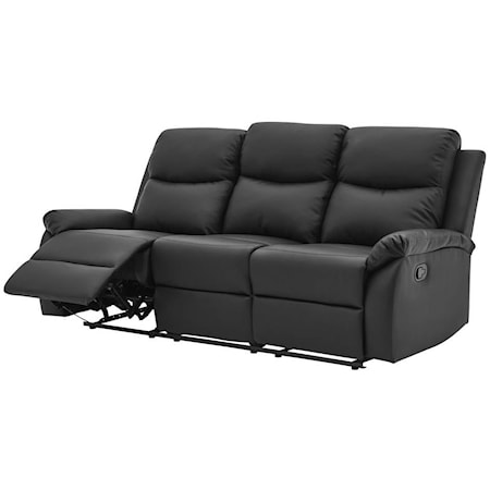 Reclining Black Sofa